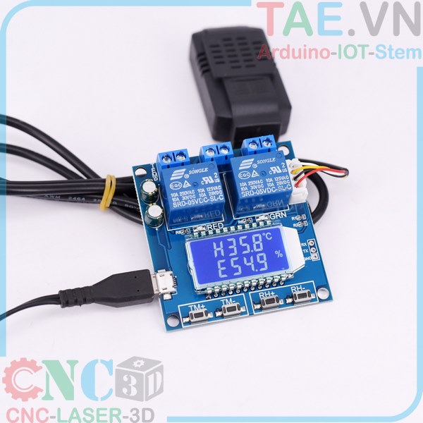 Module Điều Khiển Nhiệt Độ và Độ ẩm Đóng Ngắt Relay