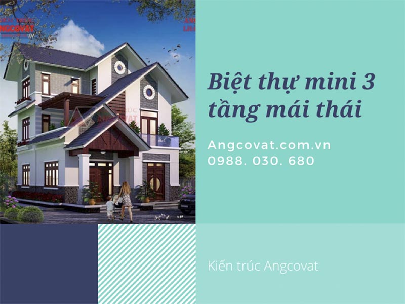 Khám phá bí quyết sở hữu mẫu biệt thự mini 3 tầng mái thái hoàn mỹ