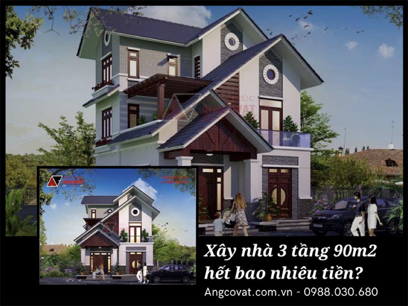 Giải mã bí mật xây nhà 3 tầng 90m2 hết bao nhiêu tiền