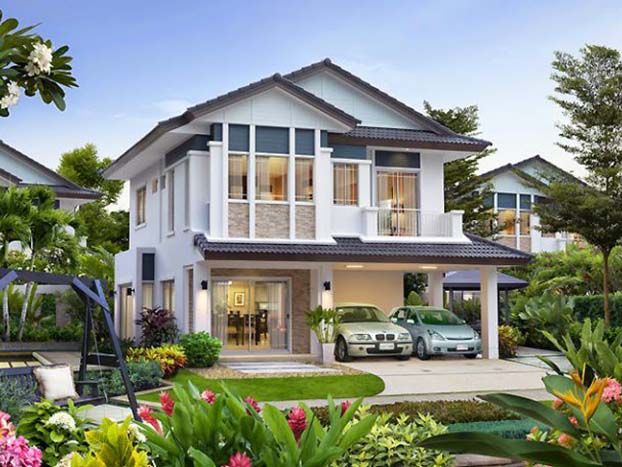 Lưu ý trong xây dựng và thiết kế biệt thự 2 tầng có sân vườn đẹp