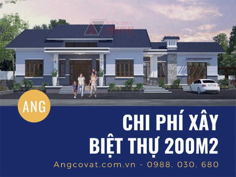 Tham khảo phương pháp xác định chi phí xây biệt thự 200m2 chính xác nhất