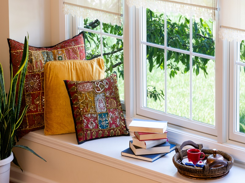 trang trí chiếu nghỉ cầu thang đẹp