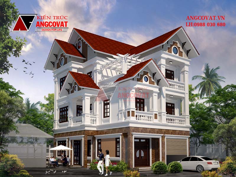 đặc trưng nhà biệt thự 3 tầng 120m2