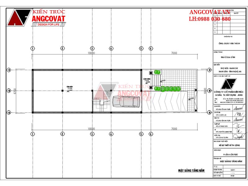 tư vấn mặt bằng biệt thự 2 tầng