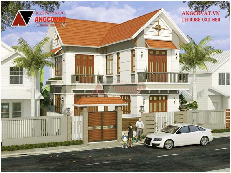 Phương án thiết kế nhà xây 800 triệu đẹp ngỡ ngàng như biệt thự 2 tầng