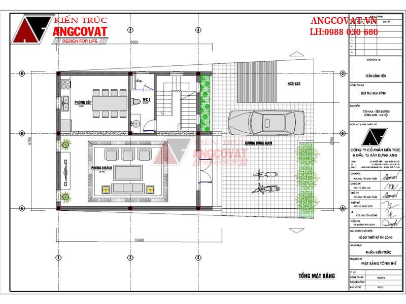 mẫu Biệt thự mini 3 tầng hiện đại