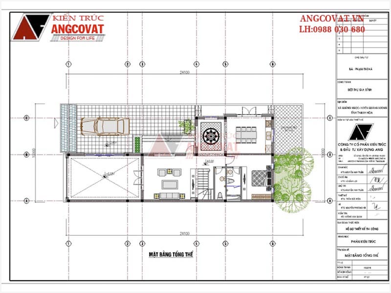 Mặt bằng tổng thê: Thiết kế nhà đẹp 10x20m 2 tầng kết hợp kinh doanh