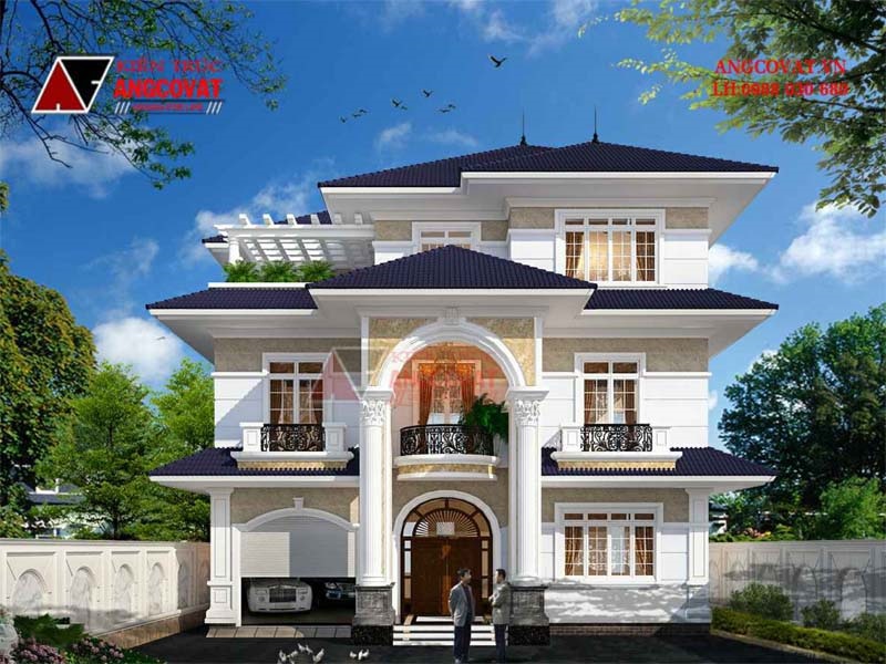 Hình ảnh mặt tiền nhà 3 tầng đẹp khó cưỡng