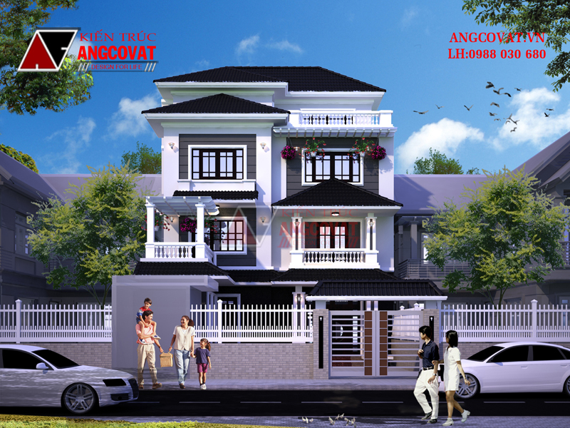 Biệt thự mini 3 tầng hiện đại