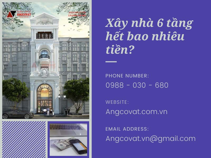 Xây nhà 6 tầng hết bao nhiêu tiền ảnh hưởng bởi phong cách kiến trúc
