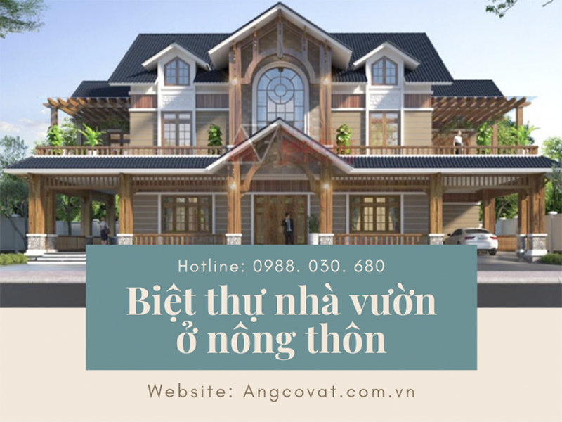 Nhu cầu sở hữu những mẫu thiết kế biệt thự nhà vườn ở nông thôn hiện nay