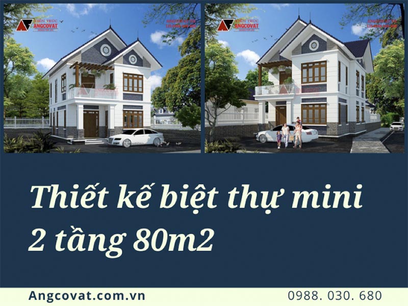 Ưu điểm vượt trội của thiết kế biệt thự mini 2 tầng 80m2