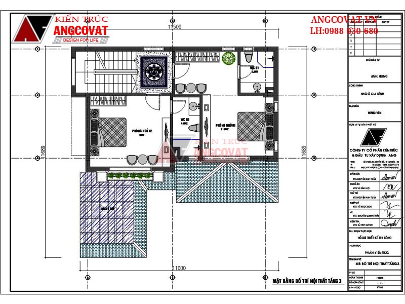 Biệt thự mini 3 tầng hiện đại