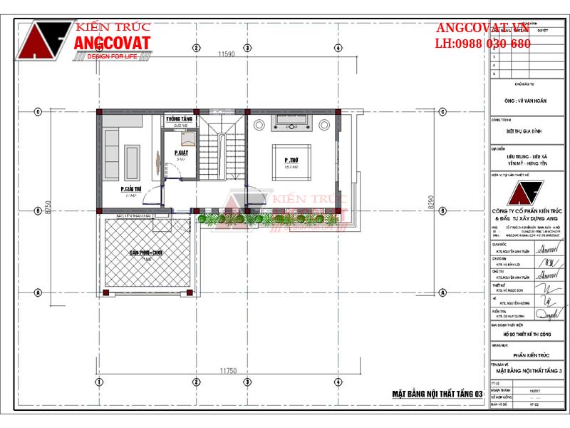 Biệt thự mini 3 tầng hiện đại