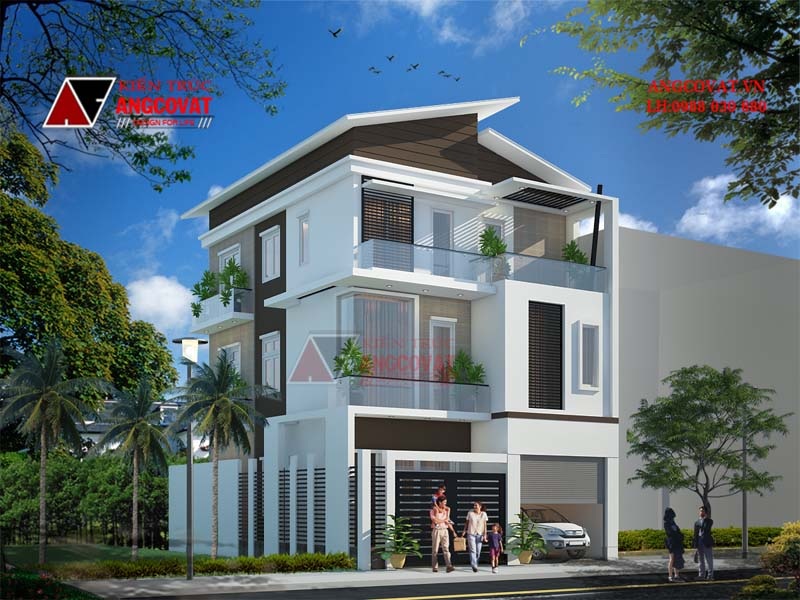 Biệt thự mini 3 tầng hiện đại
