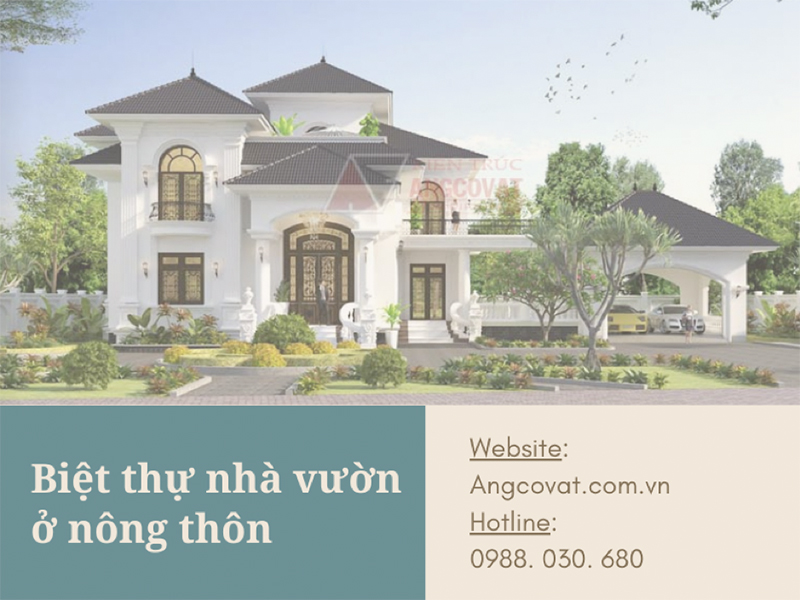 Chi phí dành cho việc sở hữu thiết kế biệt thự nhà vườn ở nông thôn