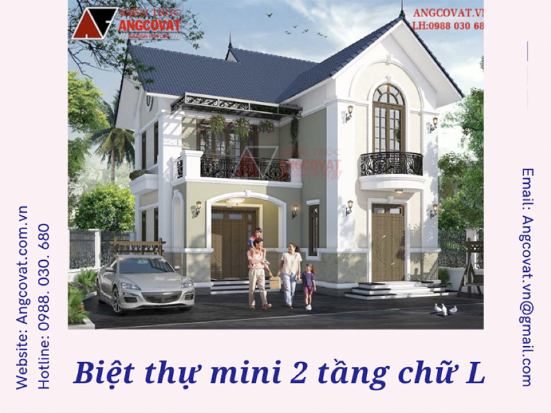 Những nội dung cần lưu ý khi hoá giải phong thuỷ mẫu biệt thự mini 2 tầng chữ L