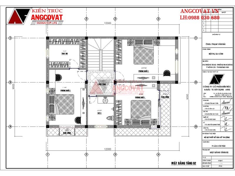 Biệt thự mini 3 tầng hiện đại