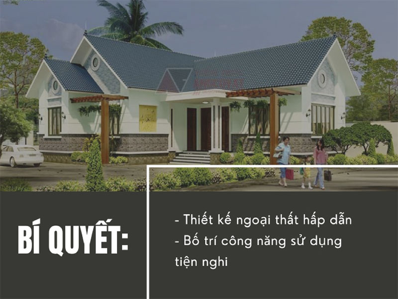 Những nôi dung cần lưu ý khi thiết kế nhà cấp 4 130m2 3 phòng ngủ