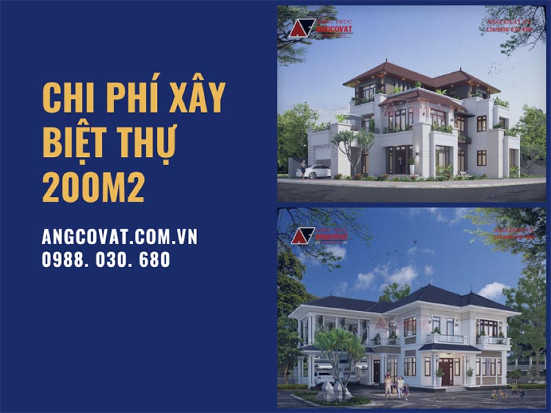 Giải mà phương cách tính toán chi phí xây biệt thự 200m2