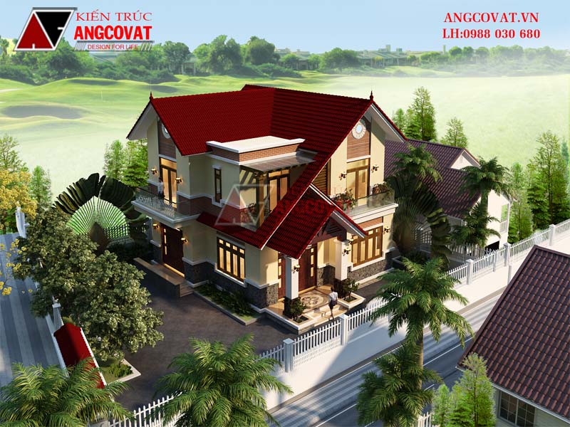 biệt thự mini trên diện tích 100m2 2 tầng diện tích 11x11m