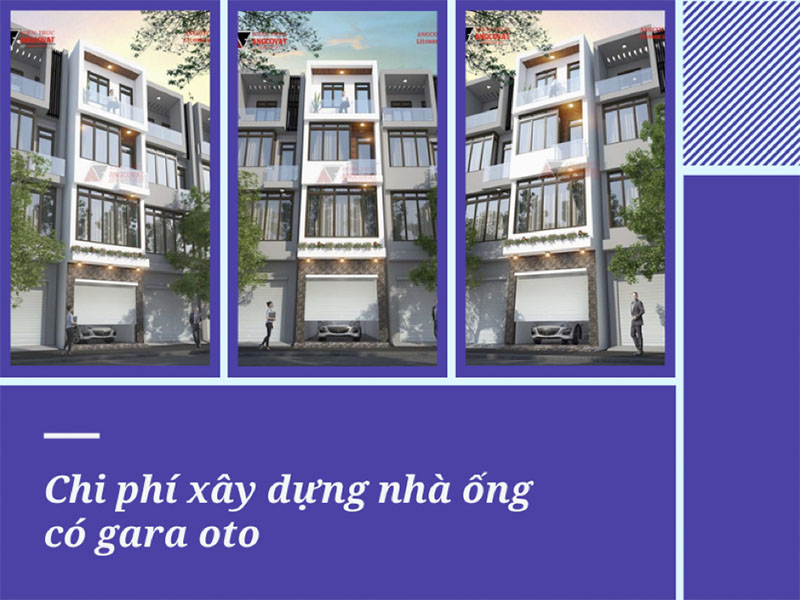 Khám phá phương pháp tính chi phí xây dựng mẫu nhà ống có gara oto