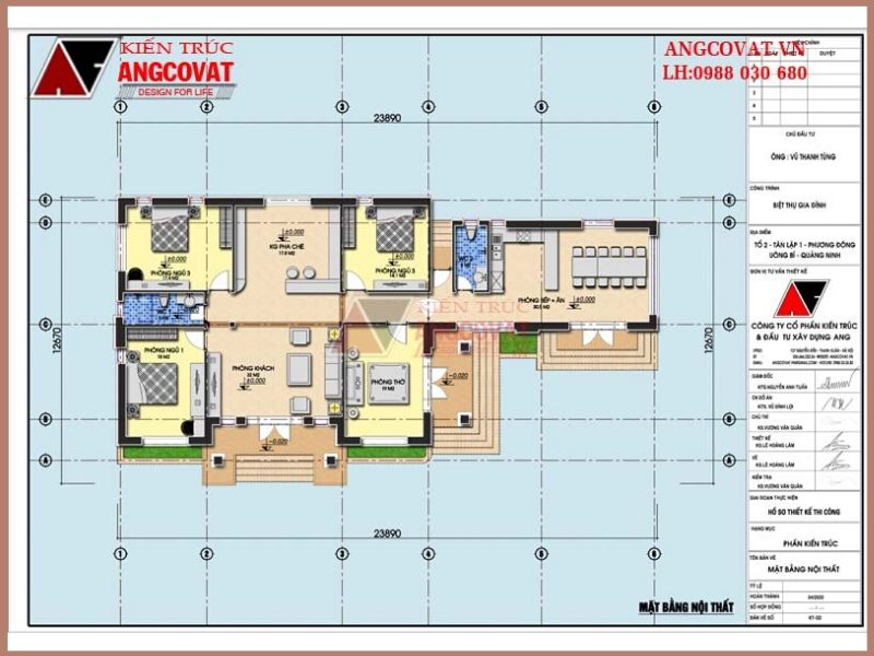 Hình ảnh mẫu thiết kế mặt bằng nhà cấp 4 đơn giản 1