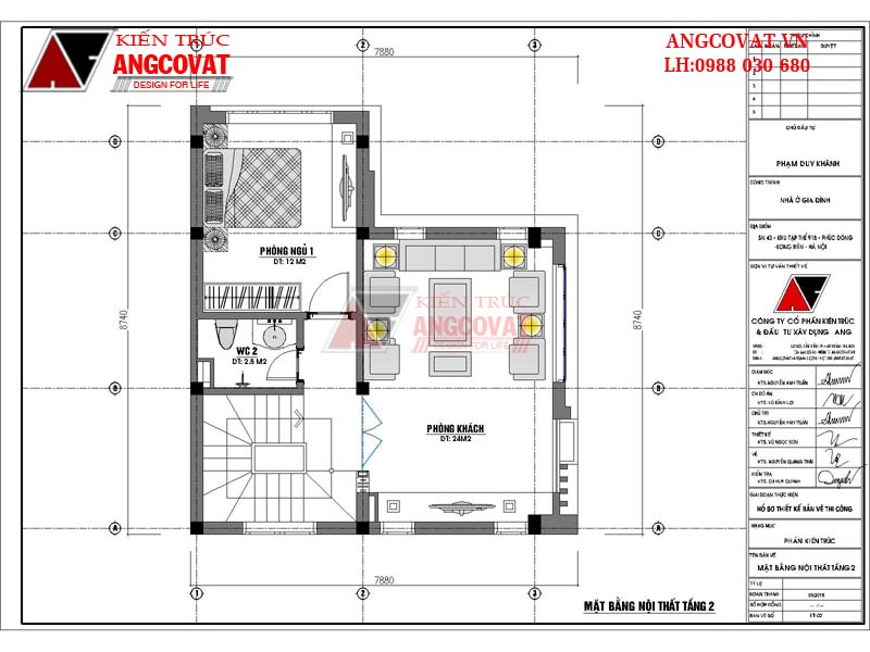 Mặt bằng biệt thự mini 4 tầng hiện đại