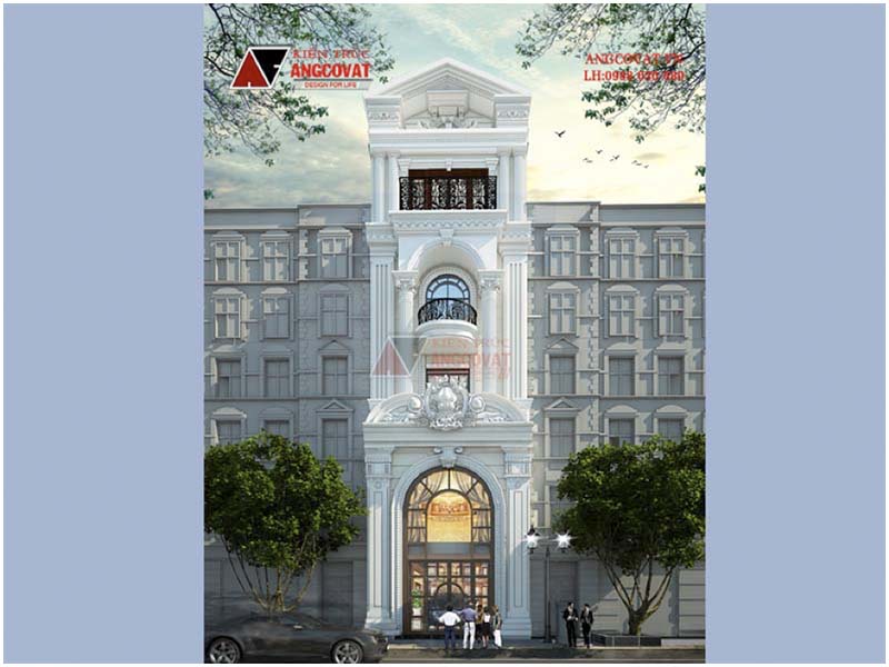 Xác định xây nhà 6 tầng hết bao nhiêu tiền kiến trúc cổ điển xa hoa diện tích 95m2
