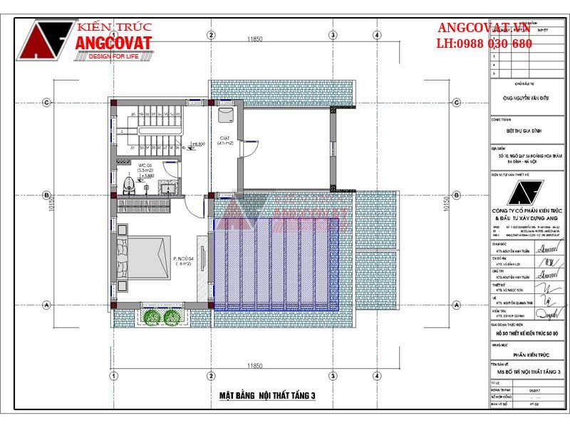mẫu bản vẽ nhà 1 trệt 2 lầu đẹp nhất