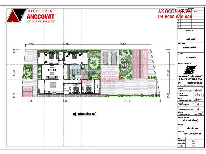 Bản vẽ nhà 1 tầng có sân vườn đẹp