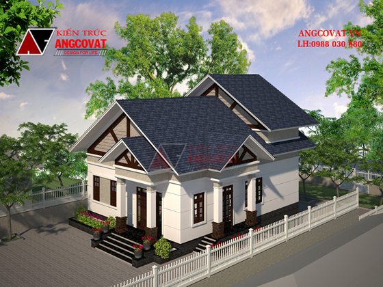 Thiết kế bản vẽ nhà có tầng hầm 1 tầng diện tích 100m2