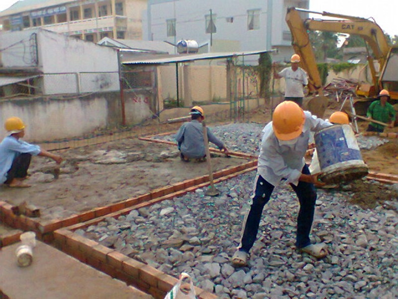 biện pháp thi công bê tông lót móng
