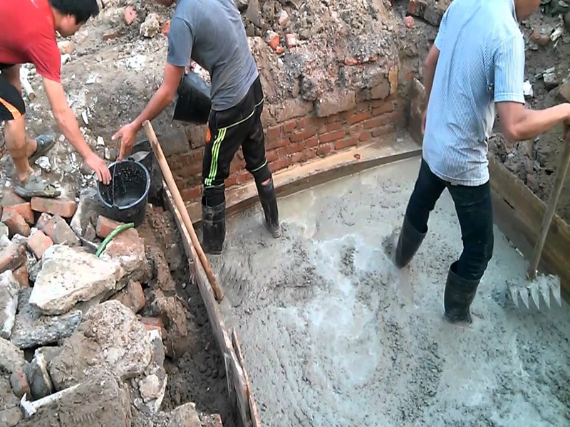biện pháp thi công bê tông lót móng