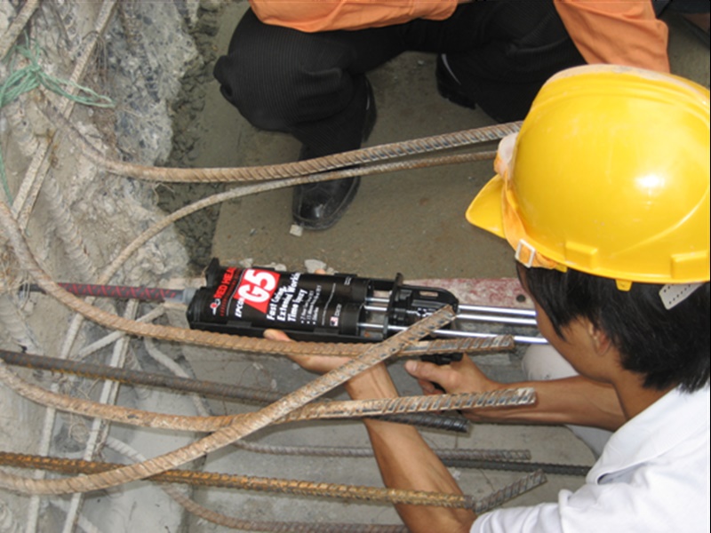 Biện pháp thi công khoan cấy thép