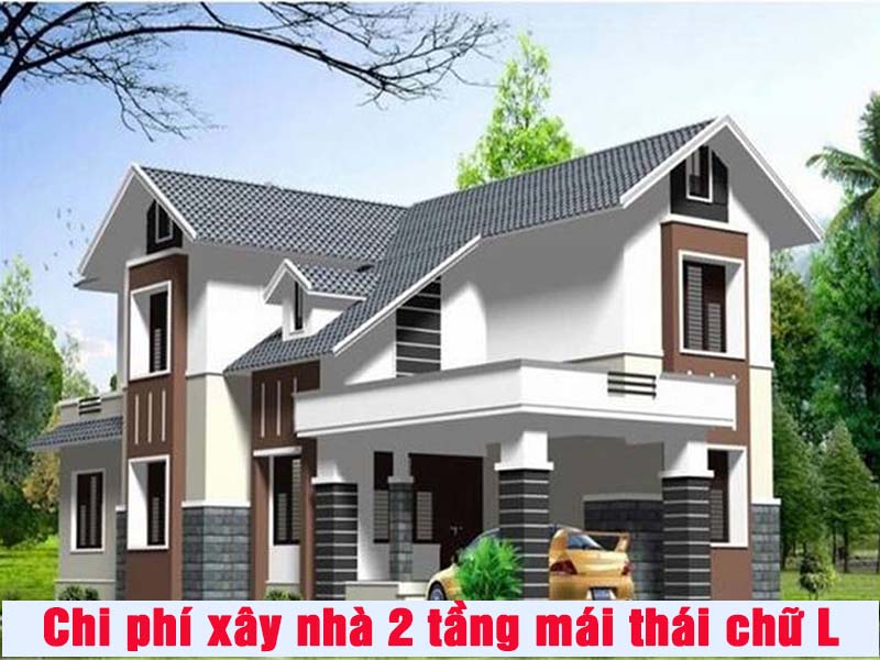 Chi phí để xây dựng hoàn thiện mẫu nhà biệt thự 2 tầng mái thái chữ L không quá đắt đỏ