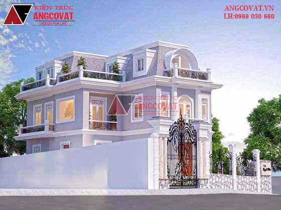 Biệt thự nhà 2 tầng cổ điển