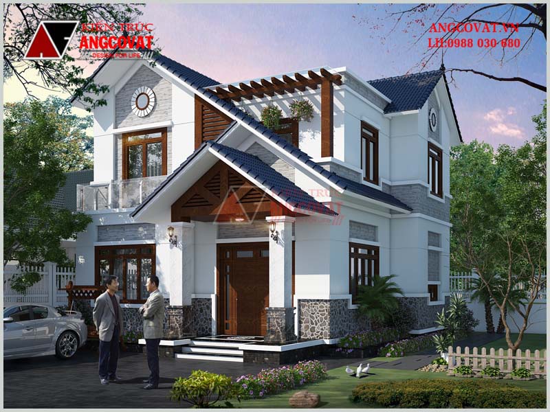 Biệt thự 2 tầng giá bao nhiêu ưu tiên mái dốc bởi nó mang lại giá trị thẩm mĩ cao, kiên cố và chắc chắn hơn, giúp bảo vệ cả công trình tránh khỏi các tác động xấu từ môi trường