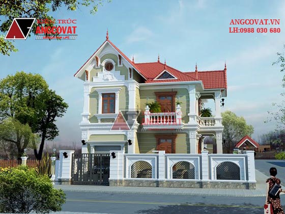 Thiết kế nhà mặt tiền 10m tráng lệ xa hoa tại Hải Phòng