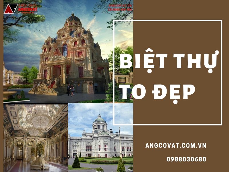 Kiến trúc đồ sộ của biệt thự to đẹp vô cùng bắt mắt