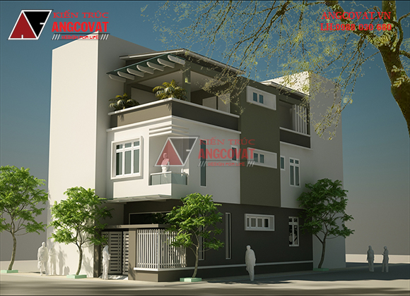 Các mẫu nhà 900 triệu 3 tầng phong cách hiện đại