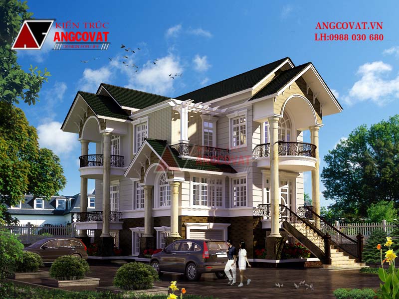 các mẫu tiền sảnh đẹp mê ly mang phong cách tân cổ