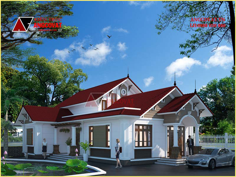 Chi phí xây nhà thô 1 tầng nhiều mái