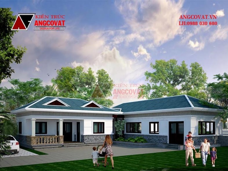 chiều cao nhà cấp 4 mái thái