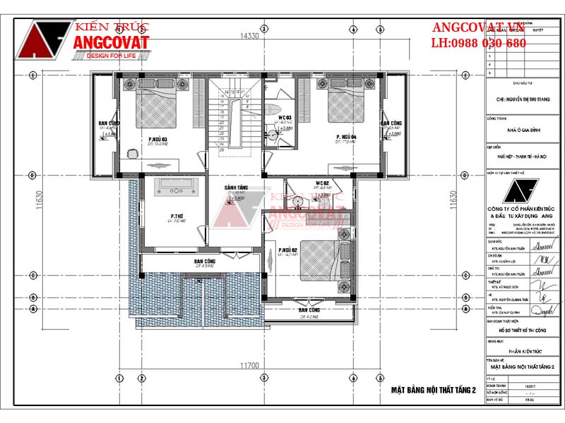 Công năng sử dụng tầng 2 của hồ sơ thiết kế bản vẽ kết cấu nhà phố 2 tầng