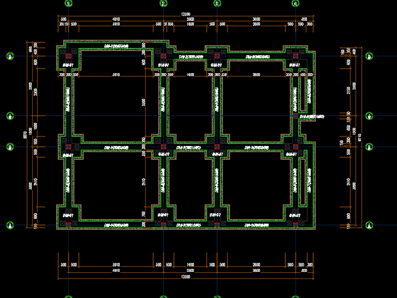 File cad móng nhà dân dụng đúng chuẩn - Móng cọc