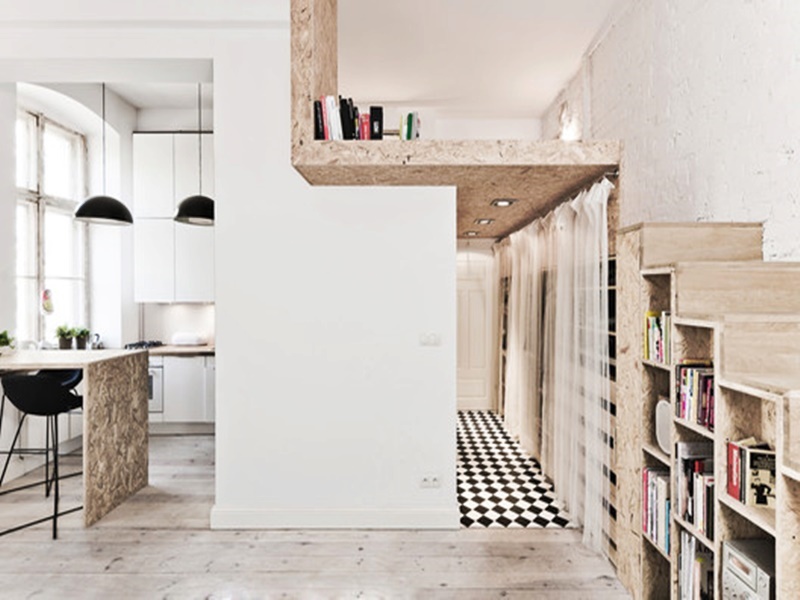 Gác lửng được thiết kế độc đáo và mới lạ chính là điểm nhấn của ngôi nhà