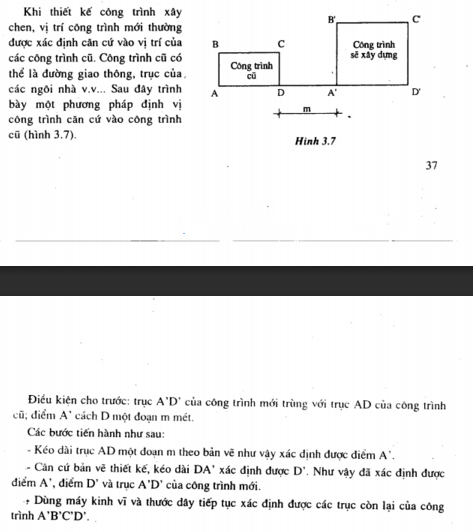Định vị móng công trình bằng phương pháp giác móng thủ công chính xác