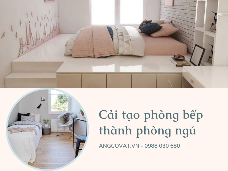 cải tạo phòng bếp thành phòng ngủ có được không