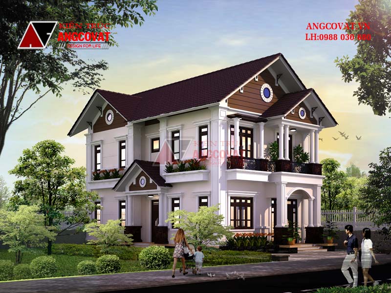 Mặt bằng nhà 8x15m với 2 mặt tiền sang trọng